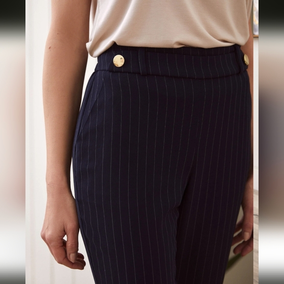 NWT Laura Pinstripe Pull On Pant - Picture 2 of 5